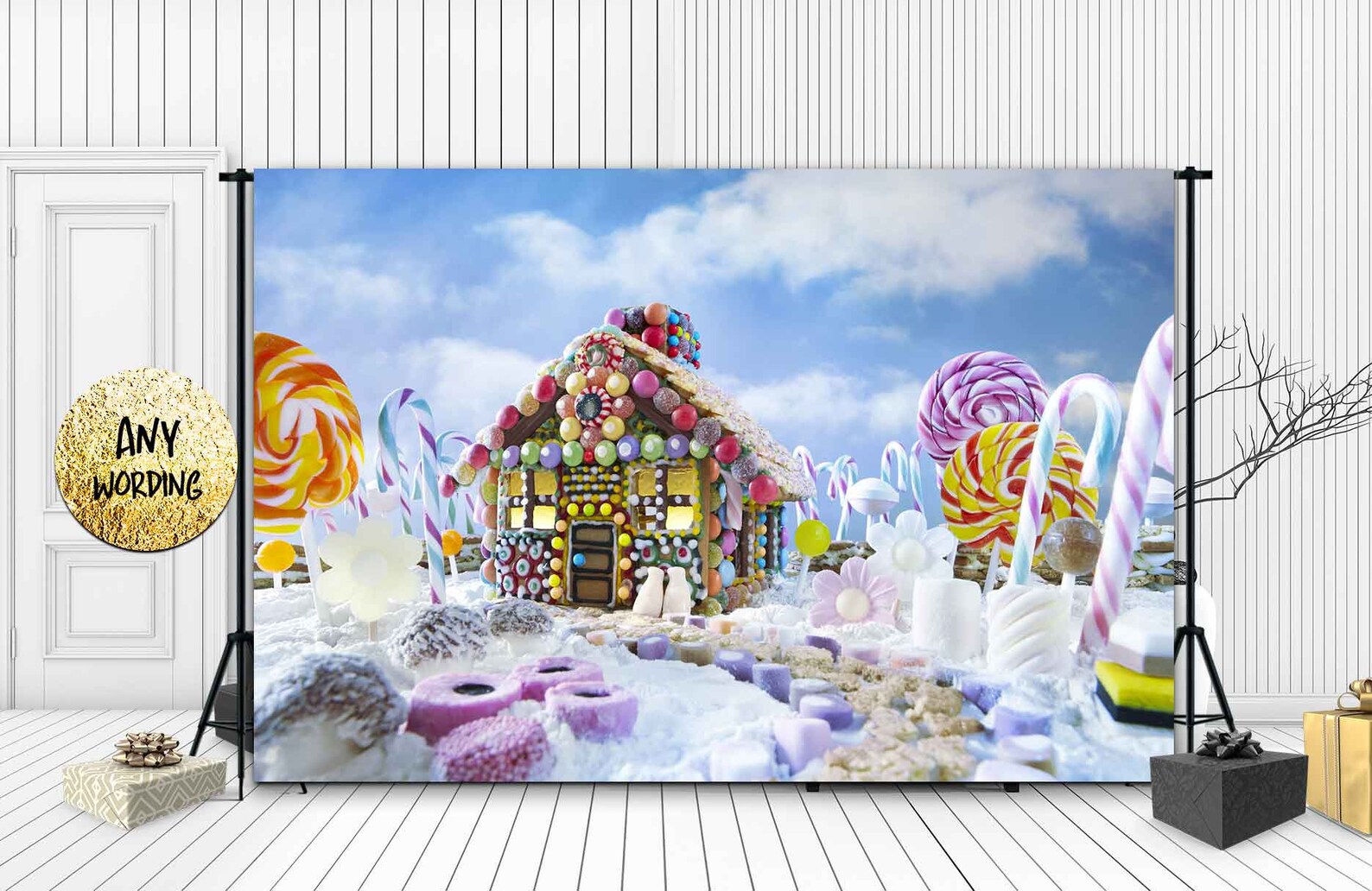 PRINTED CandyLand backdropCandyLand Vinyl Etsy