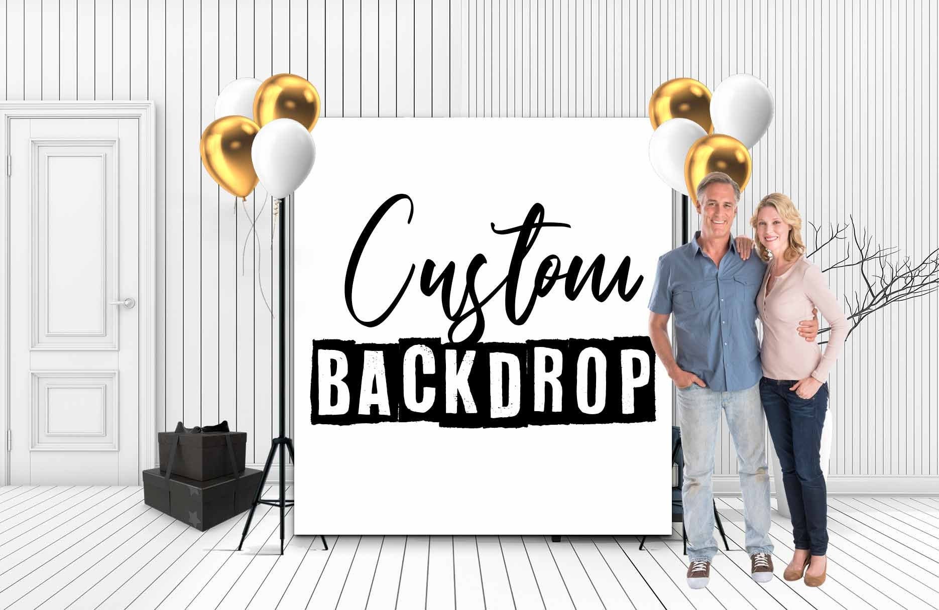 PRINTED Custom backdrop custom banner custom vinyl Etsy