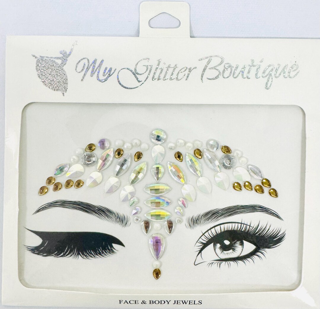 Metallic Face Sticker Superior Quality MGB Festival Face Jewels | Halloween Face Stickers ...