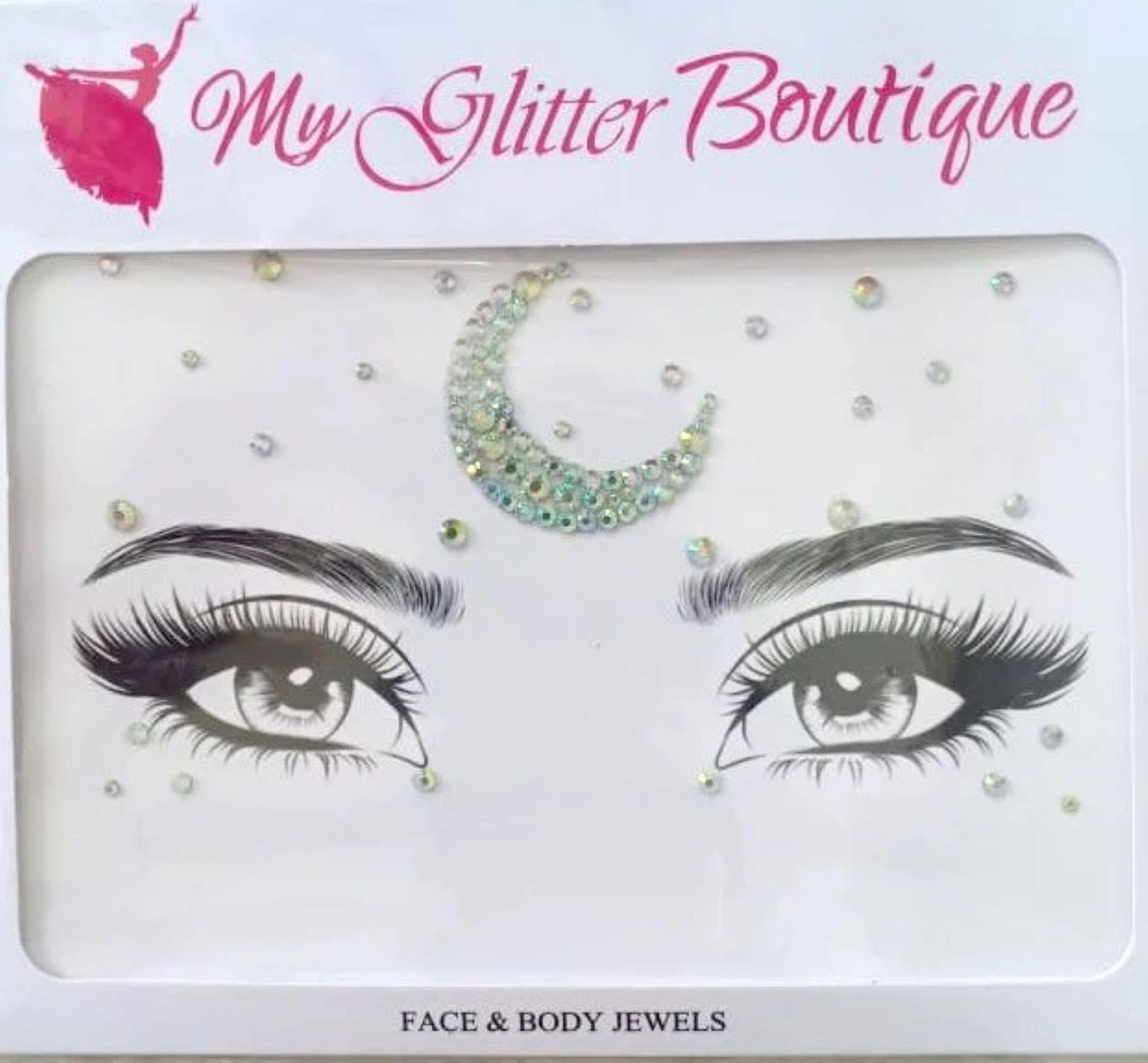 Superior Quality MGB Moon Face Gem Metallic Stickers Face Gems Glitters Party Dress Up Etsy