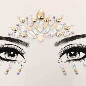 3D STAR Face Sticker Gold and Silver Jewelry Rhinestones Festival Makeup  Coach EDC 