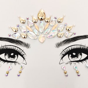 3D STAR Face Sticker Gold and Silver Jewelry Rhinestones Festival Makeup  Coach EDC 