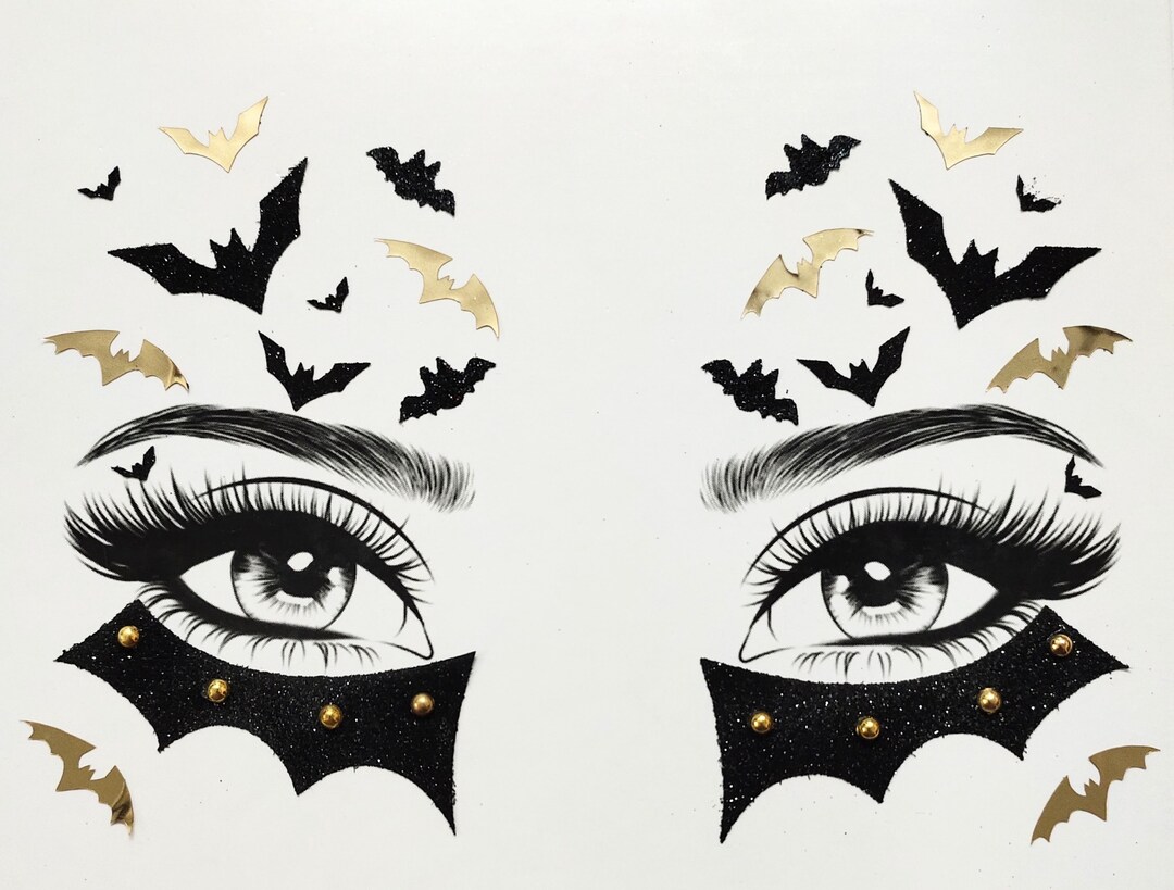 MGB Spooky Halloween Face Stickers/face Jewels/party Etsy