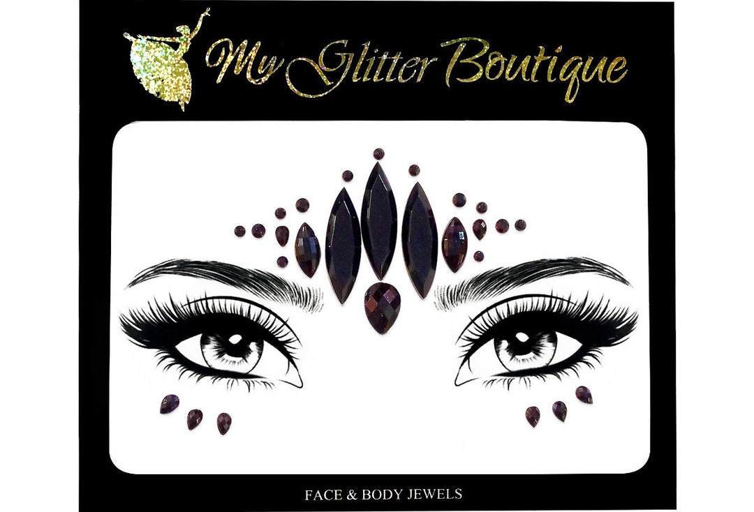 Face Jewels Face Gems Festival Face Jewels Halloween Face Etsy