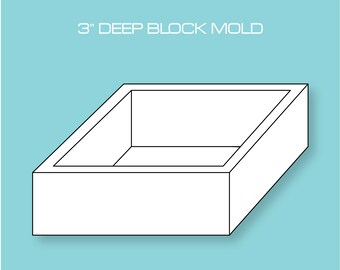 clear resin block