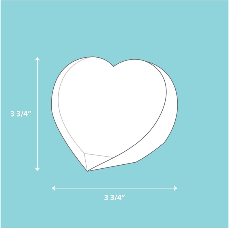 K&ouml;nnte beinhalten: Ein wei&szlig;es herzf&ouml;rmiges Objekt, etwa 9,5 cm breit und hoch, wird vor einem hellblauen Hintergrund dargestellt. Das Objekt hat ein dreidimensionales Aussehen mit subtilen Schattierungen, die Tiefe und Form suggerieren. Das Design ist einfach und sauber.