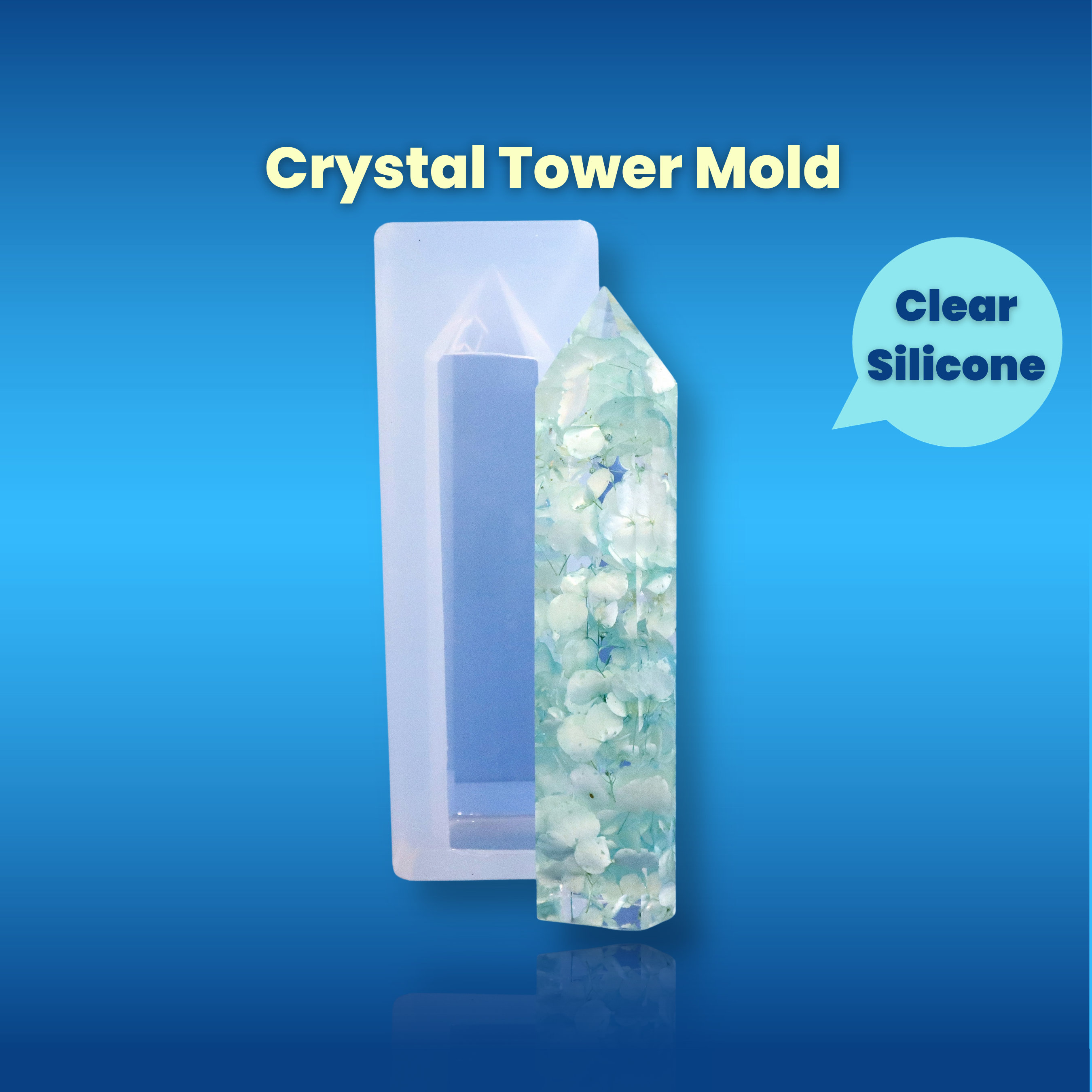 Large Crystal Tower Resin Molds - 3 Pcs - Epoxy Resin Molds,DIY Resin  Flowers Crystals,Faux Quartz Healing Crystal,Home Decors – Let's Resin