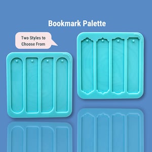 Bookmark Mold Palettes, Silicone Mold for Resin Art, Resin Craft Supplies for Floral Preservation BM1003