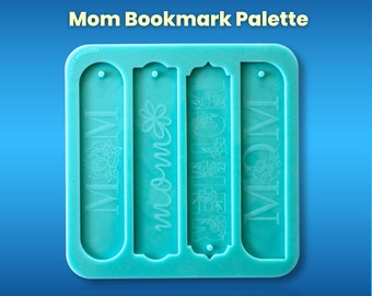 Mom Bookmark Molds / Four Styles Mother's Day Mold / Bookmark Palette Mold / Shiny Silicone Mould / Resin