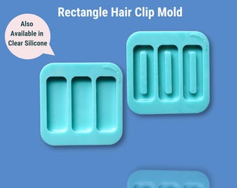 Rechthoekige siliconen mal voor haarclip, mal voor haarspeld, mal voor haarclip van hars OM1011