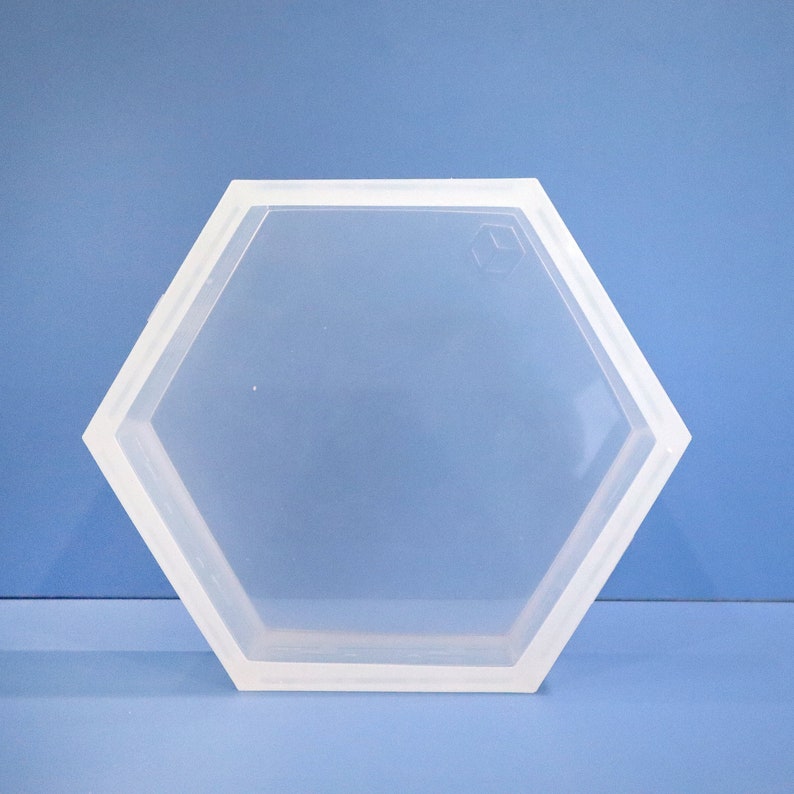 9 Hexagon Clear Silicone Mold / Deep Silicone Resin Block Mold / Floral Preservation / Wedding and Memorial Flowers image 4