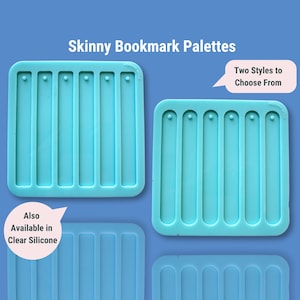 Skinny Bookmark Mold Palettes, Silicone Mold for Resin Art, Resin Craft Supplies for Floral Preservation, DIY Bookmarks BM1004