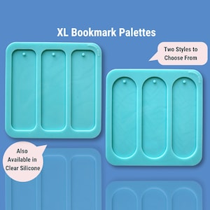 XL Bookmark Mold Palettes, Silicone Mold for Resin Art, Resin Craft Supplies for Floral Preservation, Extra Large Bookmark Mold BM1005