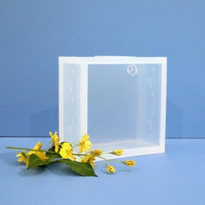 6 x 6 x 3 Clear Silicone Block Mold / Deep Silicone Mold / Resin / Soap Loaf Mold / Concrete image 3