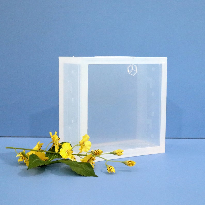 6 x 6 x 3 Clear Silicone Block Mold / Deep Silicone Mold / Resin / Soap Loaf Mold / Concrete image 3