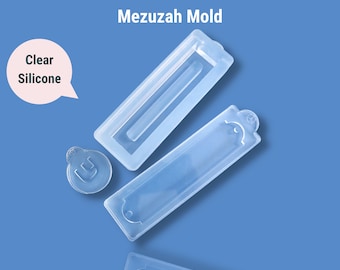 Clear Silicone Mezuzah Mezuzah Mold / Jewish / Judaica / Deep Silicone Mold / Resin / Concrete
