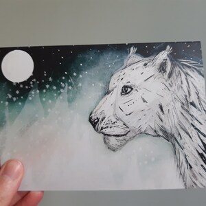 Leopardo de las Nieves // Tarjeta de felicitación/Tarjeta de cumpleaños