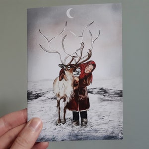 Renna // Cartolina di Natale
