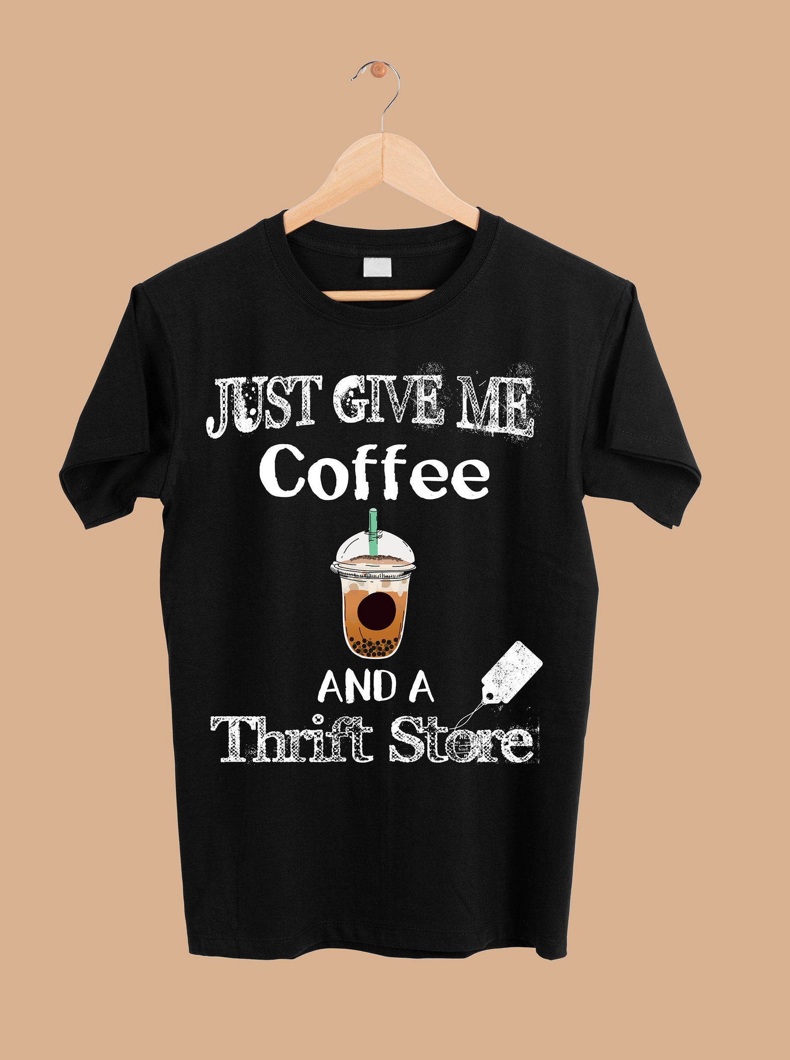 Just Give Me Coffee and A Thrift Store Png Sublimation Designs - Etsy