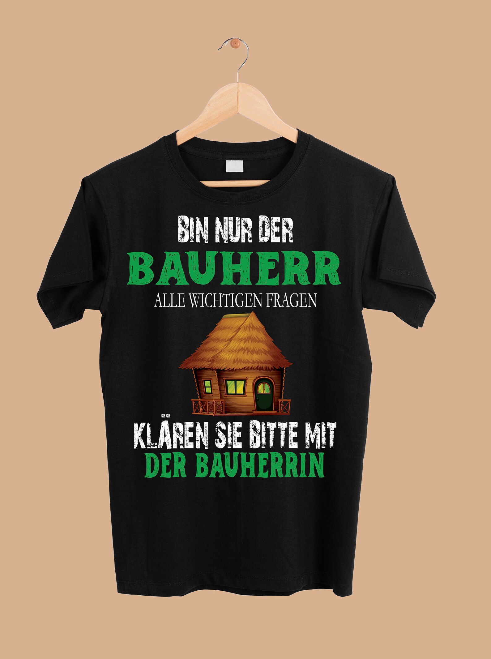 Ich Bin Nur Der Bauherr.. Lustiger Spruch Geschnekidee Png Etsy