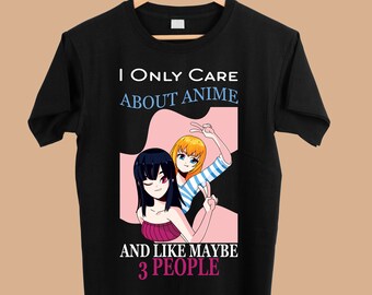 Je ne me soucie que de l’anime et j’aime peut-être 3 personnes png - Sublimation Designs