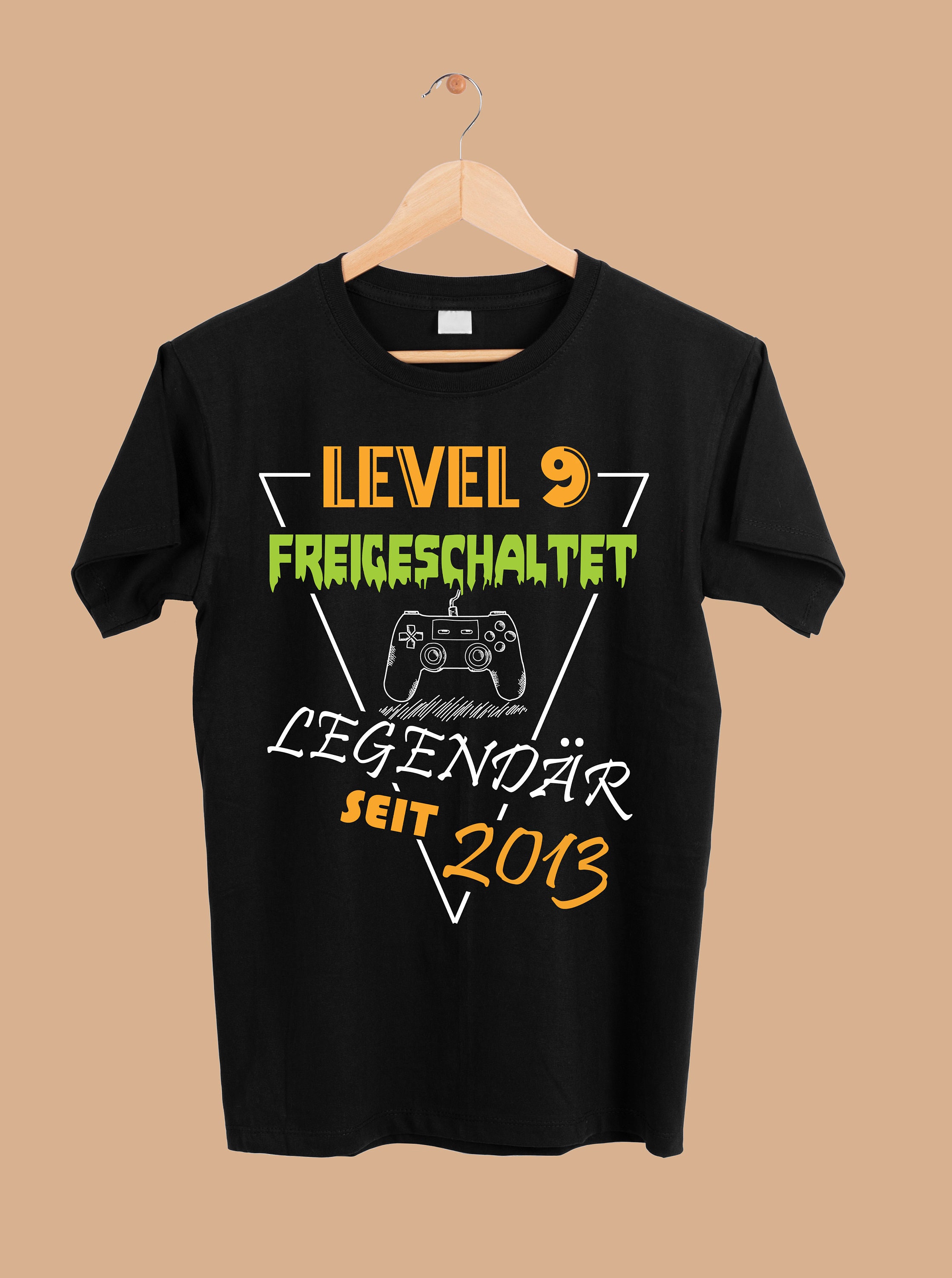 Kinder Level 9 Jahre Geburtstagsshirt Junge Gamer 2013 - Etsy