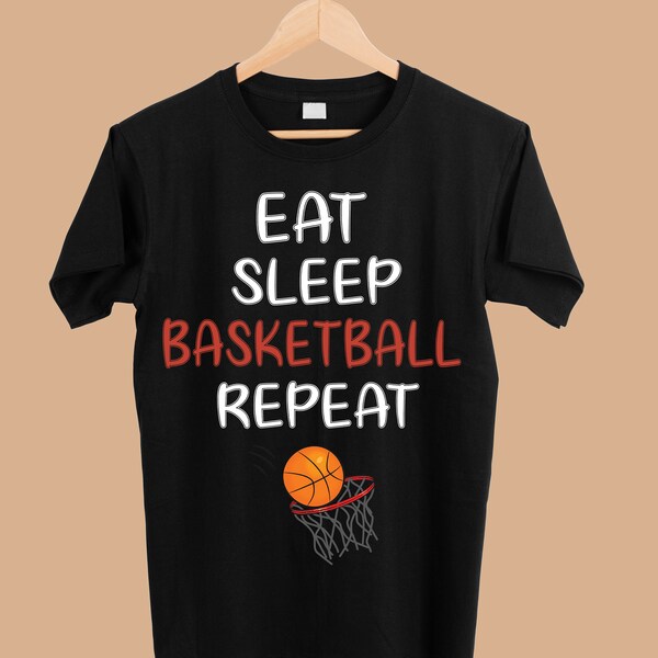 Eat Sleep Basketball Ball Sport Geschenk png - Sublimation Designs