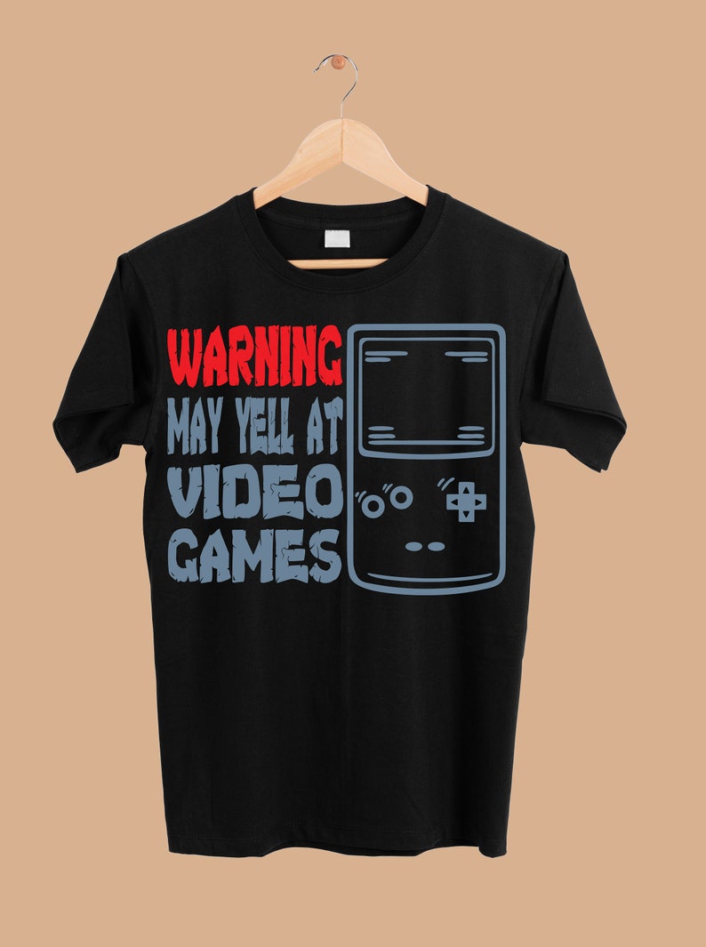 Warning May Yell at Video Games Gamer Gaming Png Sublimation Etsy