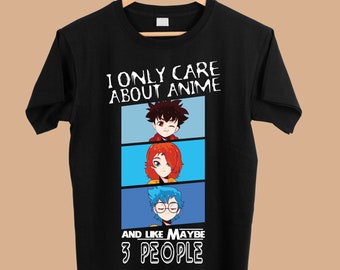 Je ne me soucie que de l’anime et j’aime peut-être 3 personnes png - Sublimation Designs