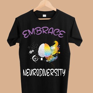 embrace neurodiversity - Embrace ADHD Autism ASD png - Sublimation Designs