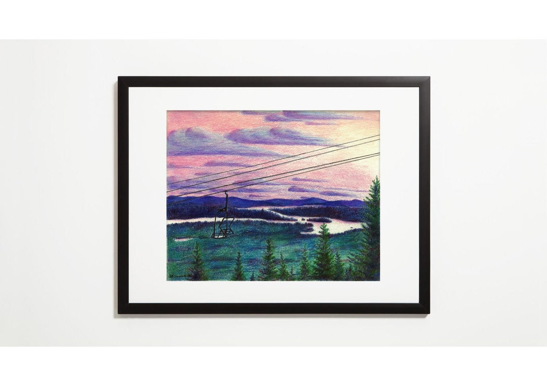 Mccauley Mountain Art Print, Wall Decor, Landscape Wall Art, Poster