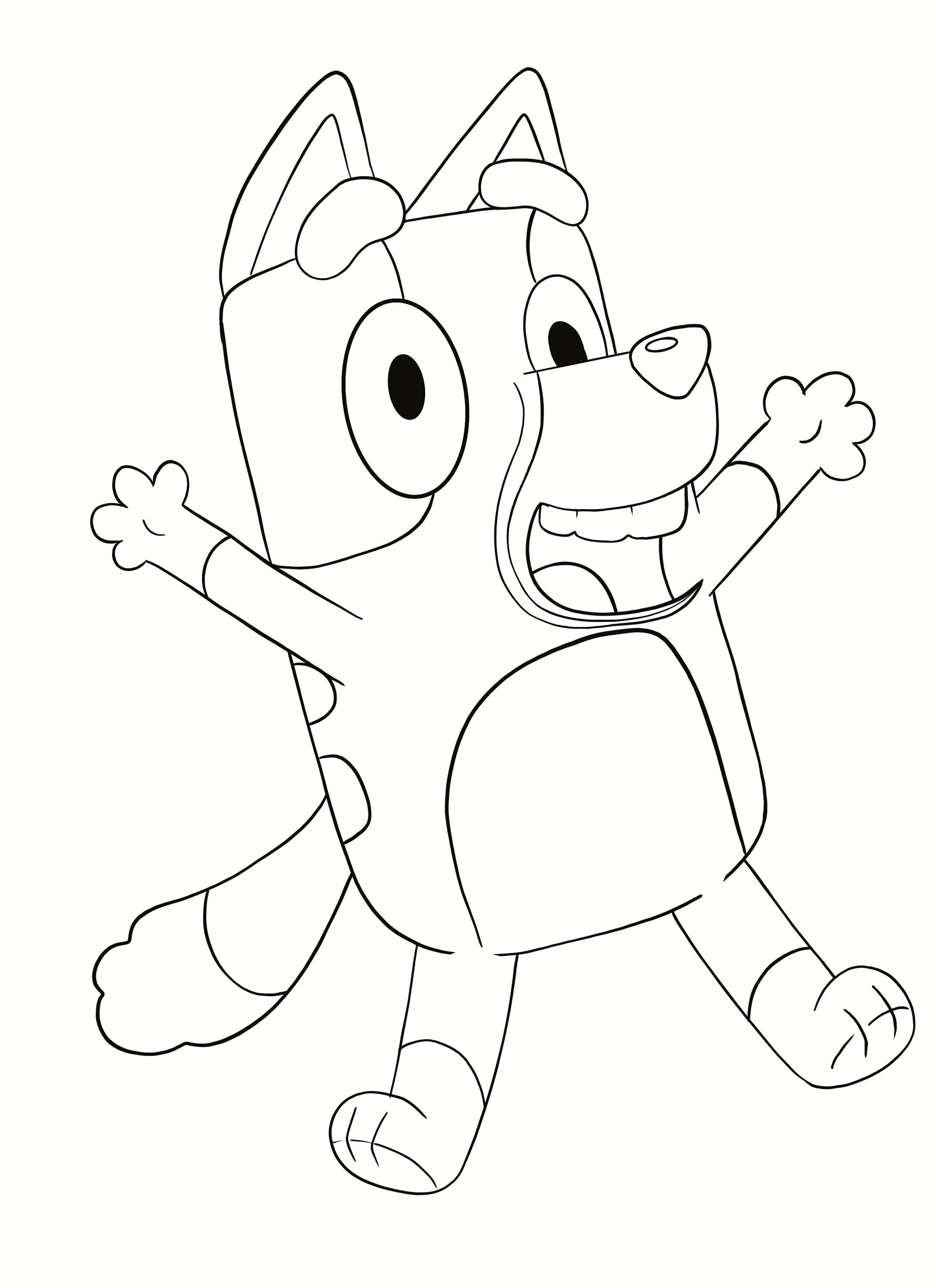 Coloring sheets bluey