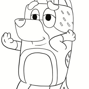 bluey coloring pages uncle stripe bluey coloring pages uncle stripe