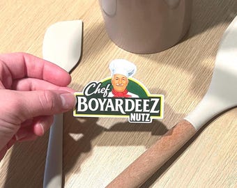 Chef BoyarDeez Nutz: Funny Meme Vinyl Sticker
