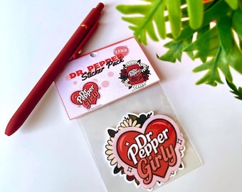 Soda Inspired Sticker Pack: Retro Floral Soda Decals
