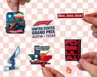 COTA Inspired F1 Sticker Set: Austin Texas Grand Prix Vinyl Decals