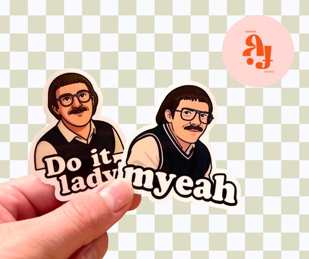 Chit Meme Stickers: “myeah” and “do It Lady” Tiktok Viral Vinyl Decal ...