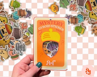 Animal Crossing inspired Gyroid Stickers Mystery Sticker Pack, ACNH Gyroids, Nintendo inspired Stickers