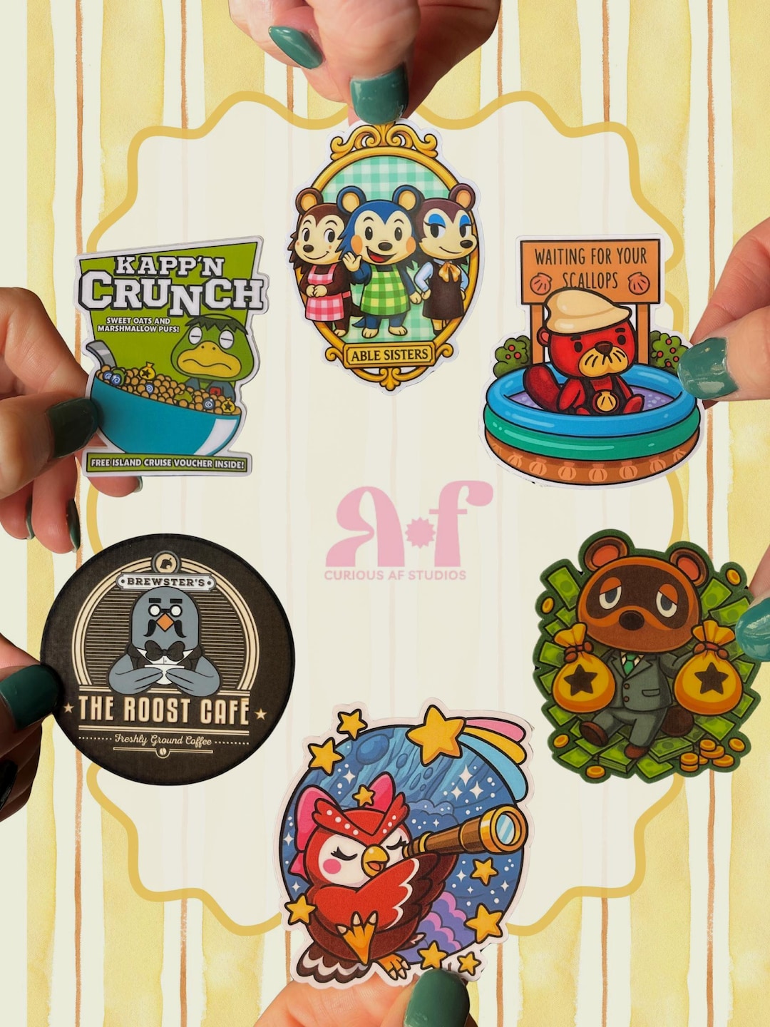 Animal Crossing Inspired Vinyl Stickers, ACNH Villagers, Cozy Gamer ...