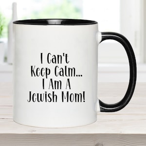 Taza de mamá judía, divertida taza judía para mamá, regalo para mamá judía, divertida taza de café judía, regalo para mujeres judías