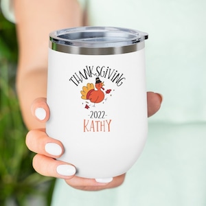 Personalized Thanksgiving 2023, Thanksgiving Favors, Happy Thanksgiving, Thankssgiving Tumbler, Custom Thanksgiving Favor