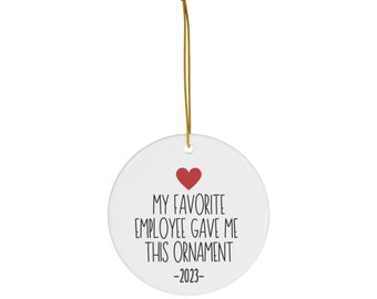 Boss Christmas Ornament, Funny Boss Gift, Keepsake Ornament, Gifts For Boss, Christmas Ornament For Boss, Best Boss Ever Gifts