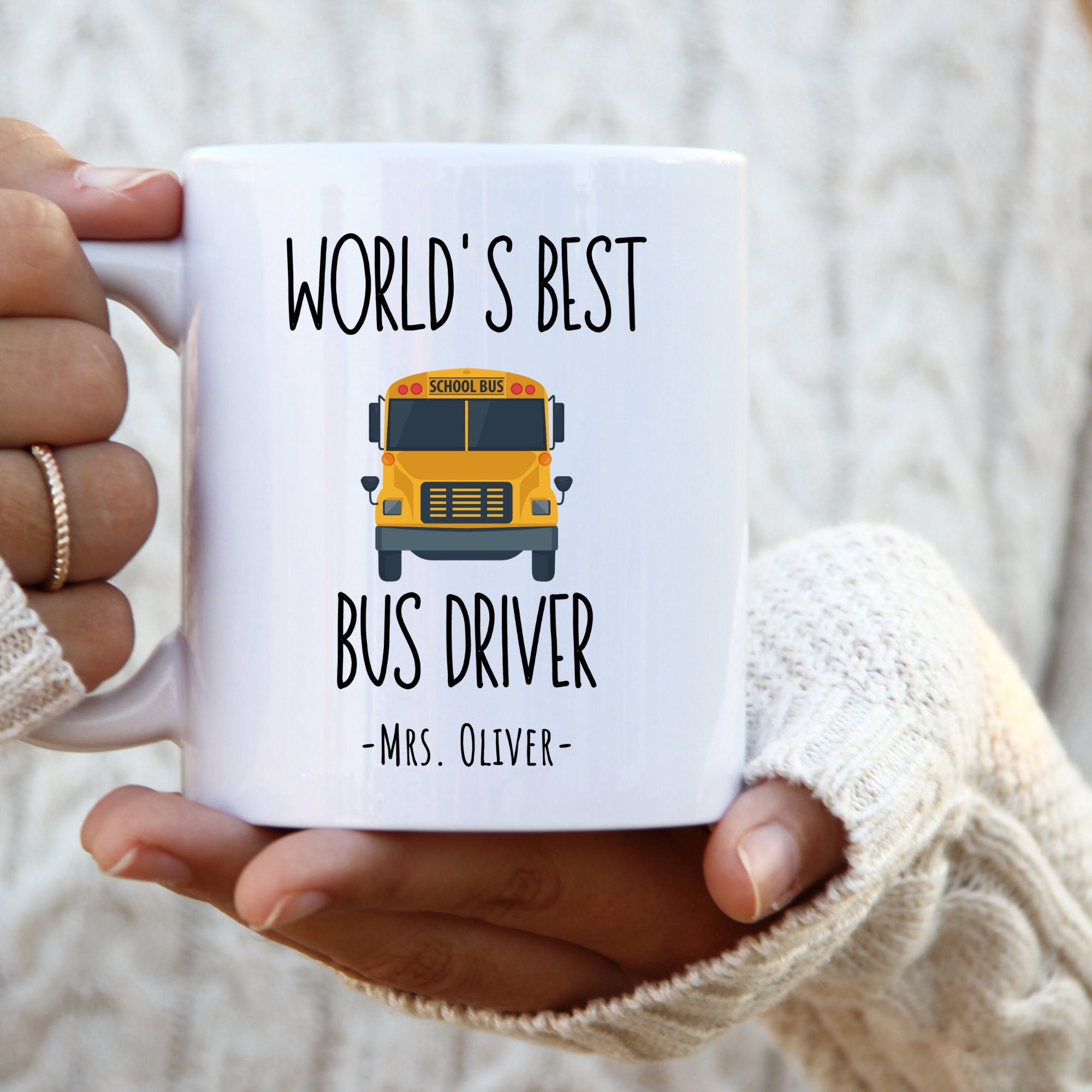 Personalized School Bus Driver Gift World's Best Bus Etsy