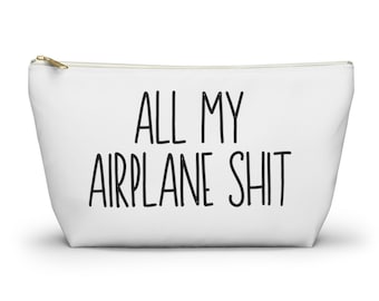 Funny Travel Accessory Pouch: Airplane Essentials Bag