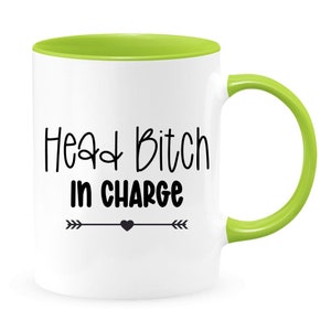 Snarky Mug, Head Bitch In Charge Coffee Mug, Office Mug, Boss Gift, Mug For Mom, Boss Lady Mug image 5