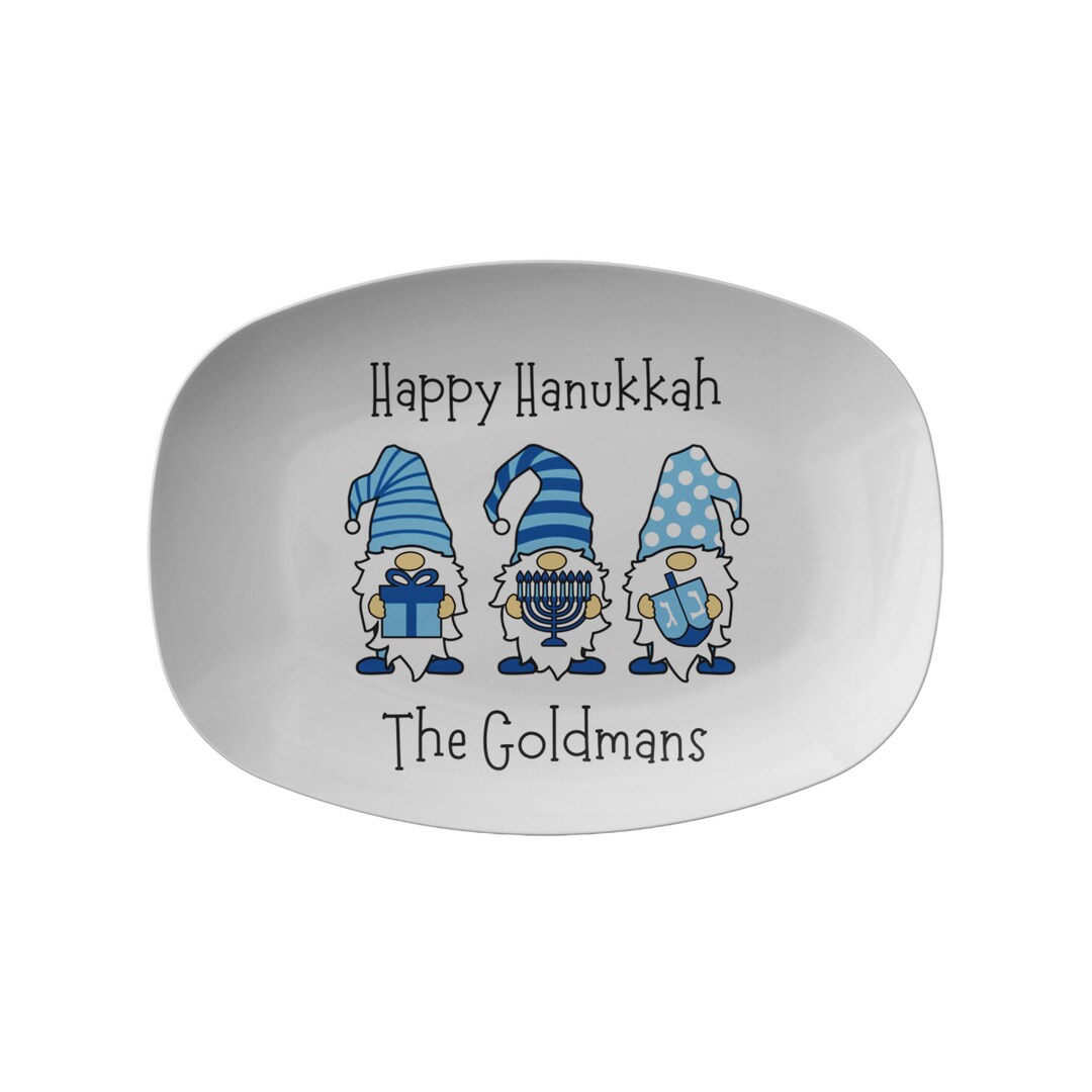 Personalized Happy Hanukkah Serving Platter Hanukkah Decor Etsy