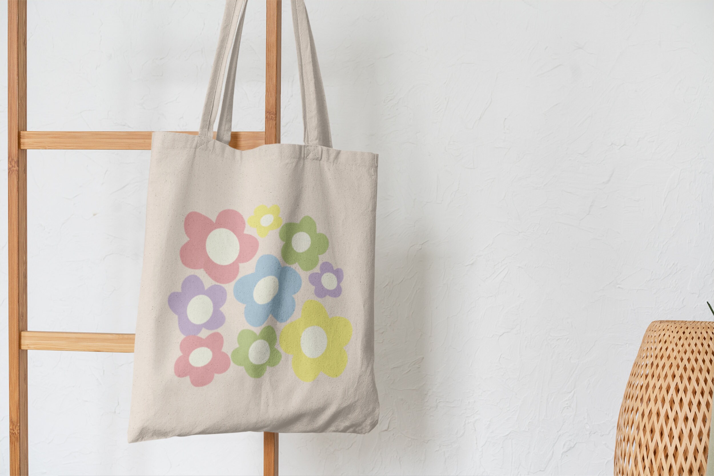 Tote shop bag retro