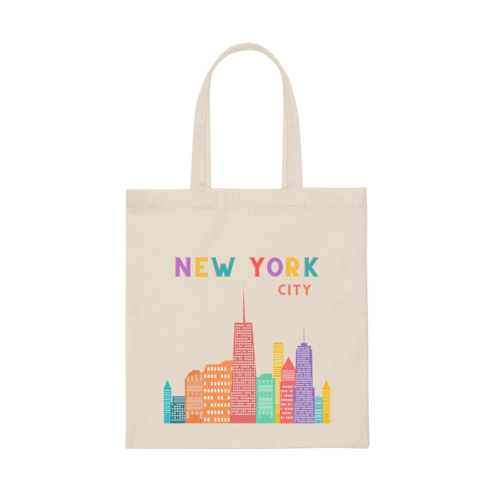 New York City Canvas Tote Bag NYC New York Bag Trendy Tote - Etsy