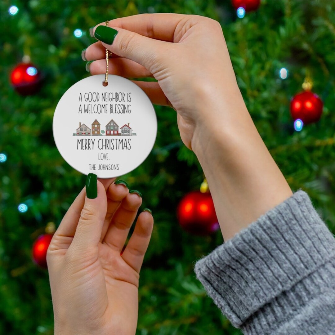  LEZAME Neighbor Gifts - Neighbor Christmas Ornament