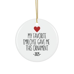 Boss Christmas Ornament, Funny Boss Gift, Keepsake Ornament, Gifts For Boss, Christmas Ornament For Boss, Best Boss Ever Gifts